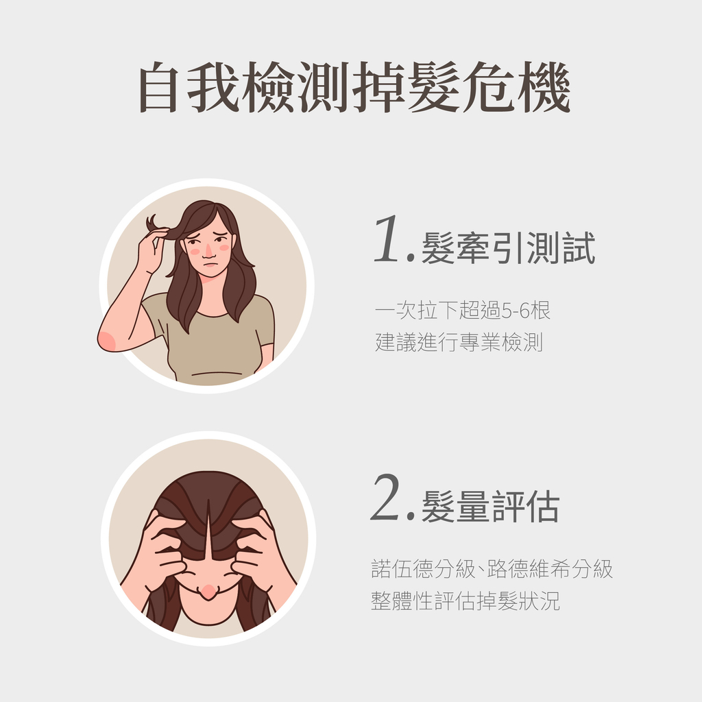 自我檢測掉髮危機